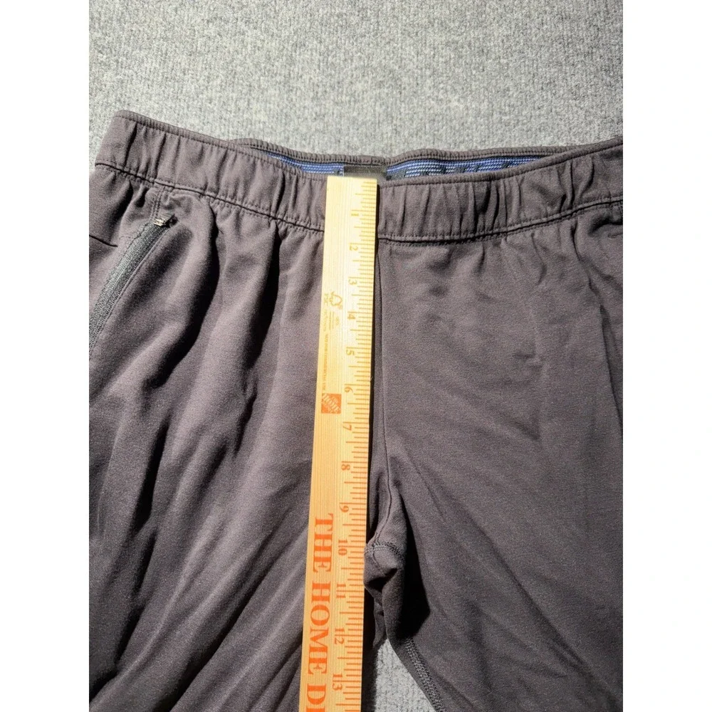 Russell Mens Gray Athletic Jogger Pants Zipper Pockets Reflective Large 36-38